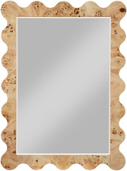 Vassa Burl Veneer Framed Mirror in Natural - 535Natural-M