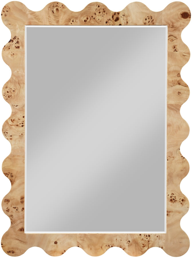 Vassa Burl Veneer Framed Mirror in Natural - 535Natural-M