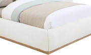 Vaughn Boucle Fabric King Bed Cream - Gate FurnitureKing Bed