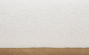 Vaughn Boucle Fabric Queen Bed Cream - Gate FurnitureQueen Bed