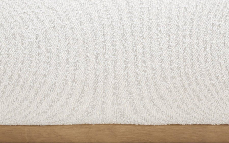 Vaughn Boucle Fabric Twin Bed Cream - Gate FurnitureTwin Bed