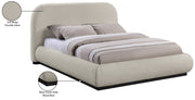 Vaughn Chenille Fabric King Bed Beige - Gate FurnitureKing Bed