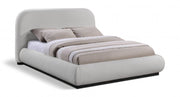 Vaughn Chenille Fabric King Bed Grey - Gate FurnitureKing Bed