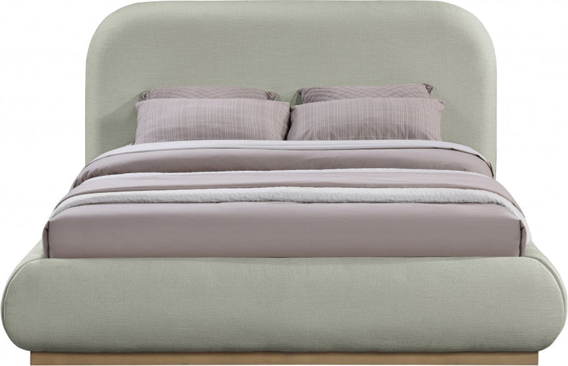 Vaughn Chenille Fabric King Bed Mint - Gate FurnitureKing Bed