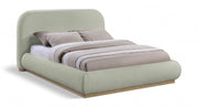 Vaughn Chenille Fabric King Bed Mint - Gate FurnitureKing Bed
