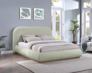 Vaughn Chenille Fabric King Bed Mint - Gate FurnitureKing Bed