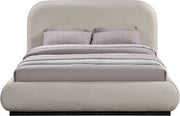Vaughn Chenille Fabric Queen Bed Beige - Gate FurnitureQueen Bed