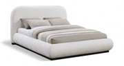 Vaughn Chenille Fabric Queen Bed Cream - Gate FurnitureQueen Bed