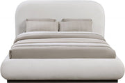 Vaughn Chenille Fabric Queen Bed Cream - Gate FurnitureQueen Bed