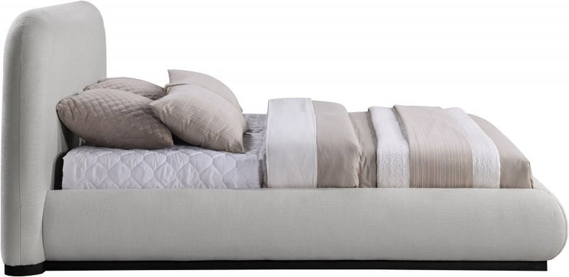 Vaughn Chenille Fabric Queen Bed Grey - Gate FurnitureQueen Bed