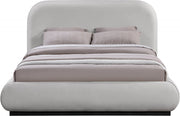 Vaughn Chenille Fabric Queen Bed Grey - Gate FurnitureQueen Bed
