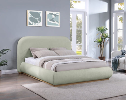 Vaughn Chenille Fabric Queen Bed Mint - Gate FurnitureQueen Bed