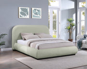 Vaughn Chenille Fabric Queen Bed Mint - Gate FurnitureQueen Bed
