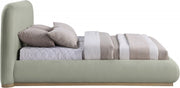 Vaughn Chenille Fabric Queen Bed Mint - Gate FurnitureQueen Bed