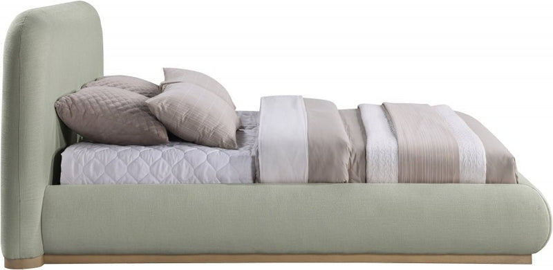 Vaughn Chenille Fabric Queen Bed Mint - Gate FurnitureQueen Bed