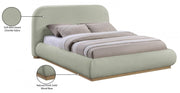 Vaughn Chenille Fabric Queen Bed Mint - Gate FurnitureQueen Bed
