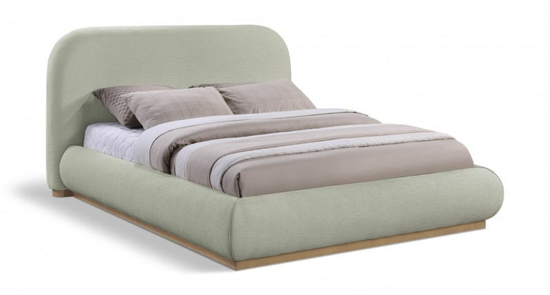 Vaughn Chenille Fabric Queen Bed Mint - Gate FurnitureQueen Bed