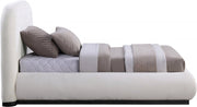 Vaughn Chenille Fabric Twin Bed Cream - Gate FurnitureTwin Bed