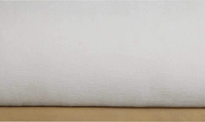 Vaughn Chenille Fabric Twin Bed Cream - Gate FurnitureTwin Bed
