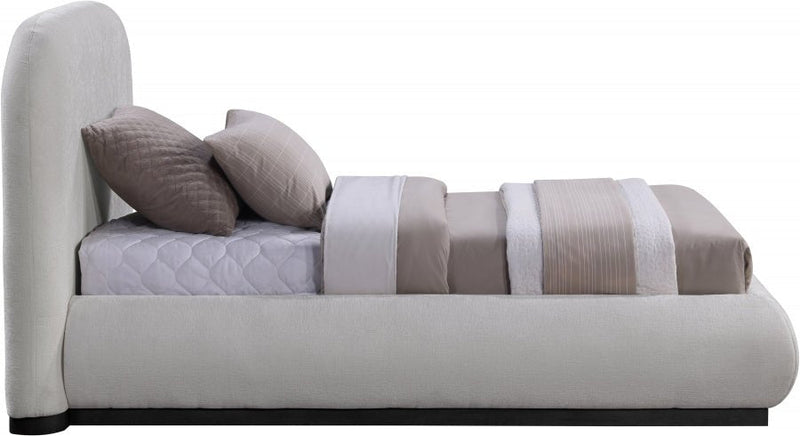 Vaughn Chenille Fabric Twin Bed Grey - Gate FurnitureTwin Bed