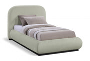Vaughn Chenille Fabric Twin Bed Mint - Gate FurnitureTwin Bed
