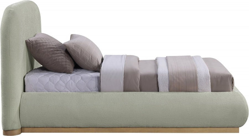Vaughn Chenille Fabric Twin Bed Mint - Gate FurnitureTwin Bed