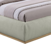 Vaughn Chenille Fabric Twin Bed Mint - Gate FurnitureTwin Bed
