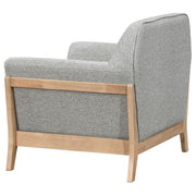 Vaughn Fabric Upholstered Flared Arm Accent Chair Grey - 511073