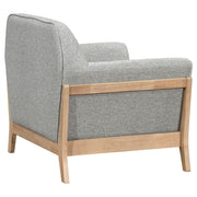 Vaughn Fabric Upholstered Flared Arm Accent Chair Grey - 511073