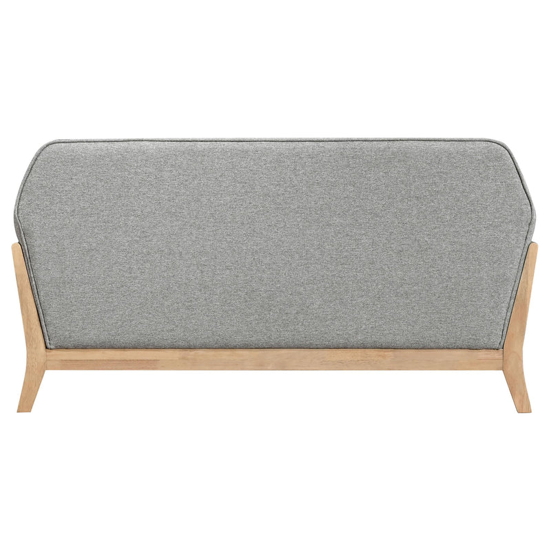 Vaughn Fabric Upholstered Flared Arm Loveseat Grey - 511072