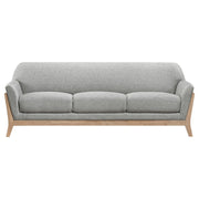 Vaughn Fabric Upholstered Flared Arm Sofa Grey - 511071
