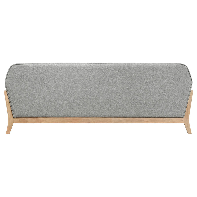Vaughn Fabric Upholstered Flared Arm Sofa Grey - 511071