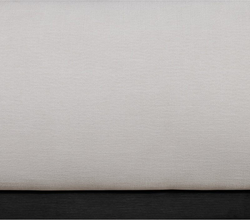 Vaughn Linen Textured King Bed Cream - Gate FurnitureKing Bed