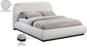 Vaughn Linen Textured Queen Bed Cream - Gate FurnitureQueen Bed