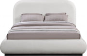 Vaughn Linen Textured Queen Bed Cream - Gate FurnitureQueen Bed