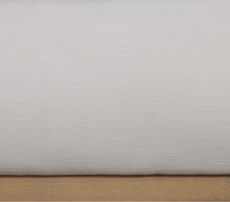 Vaughn Linen Textured Twin Bed Cream - Gate FurnitureTwin Bed