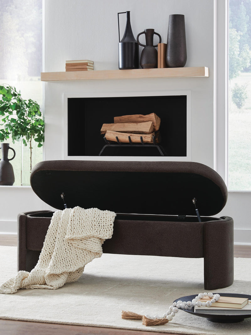 Vavuniya Brown Storage Bench - A3000750