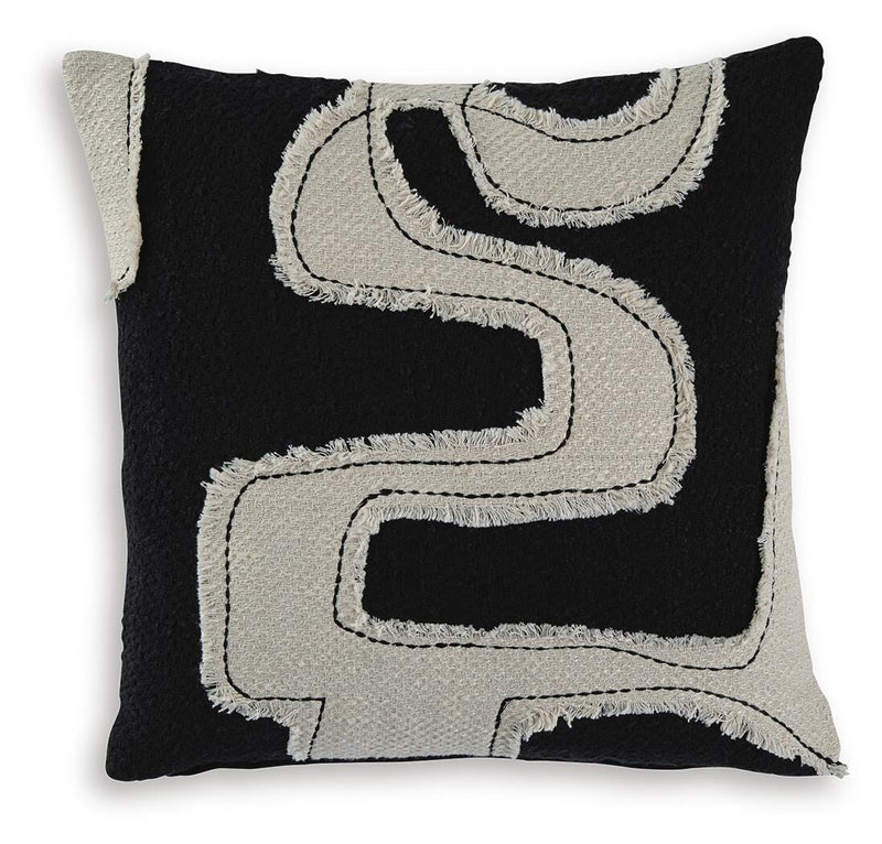 Veerbank Black/Beige Pillow (Set of 4) - A1001114