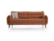 Vega 4-pieces (2 Sofa & 2 Chair) Livingroom in Brick - Cream - 200-ELI-VEG-P9-04-P9-07-3311