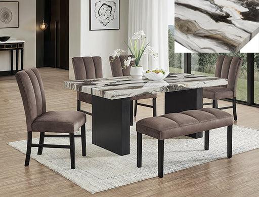 Vega Faux Marble Dining Table Leg - 1420T-3972-LEG