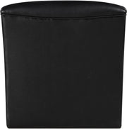 Vega Vegan Leather Upholstered Accent Chair in Black - 33045Black-C