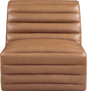 Vega Vegan Leather Upholstered Accent Chair in Cognac - 33045Cognac-C