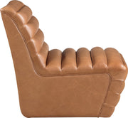 Vega Vegan Leather Upholstered Accent Chair in Cognac - 33045Cognac-C