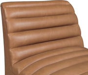 Vega Vegan Leather Upholstered Accent Chair in Cognac - 33045Cognac-C