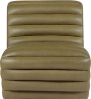 Vega Vegan Leather Upholstered Accent Chair in Olive - 33045Olive-C