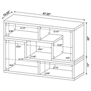 Velma Multipurpose TV Stand and Bookshelf White - 800330