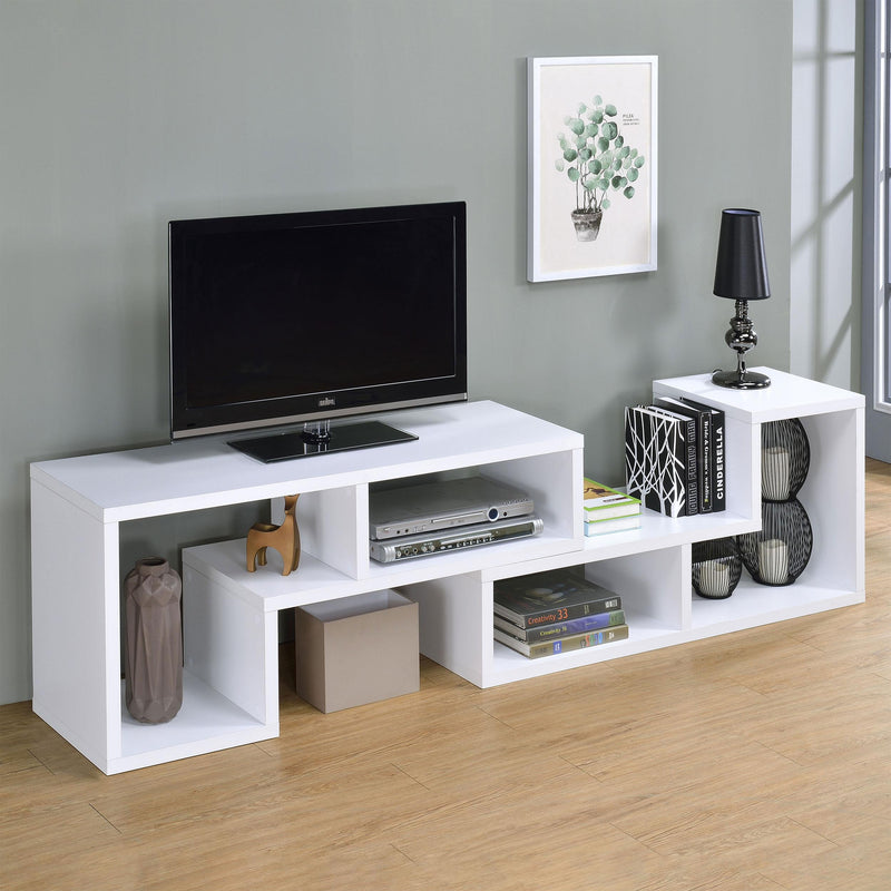 Velma Multipurpose TV Stand and Bookshelf White - 800330