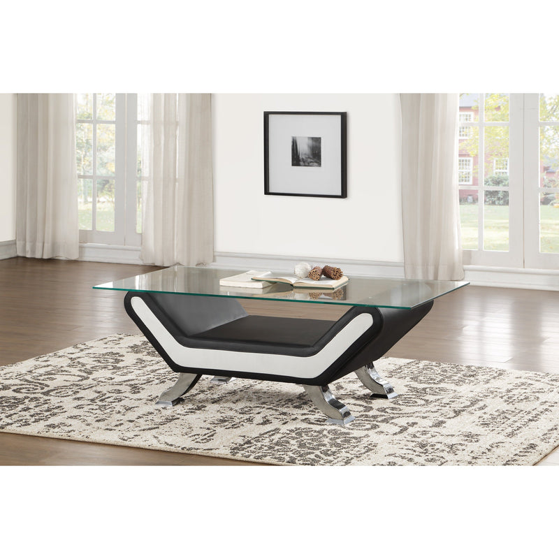 Veloce Black - White Living Room Set - Gate FurnitureLiving Room Set