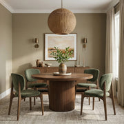 Velora Velvet Performance Fabric Upholstered Dining Chair in Green, Set of 2 - 77077Green-C