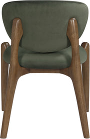 Velora Velvet Performance Fabric Upholstered Dining Chair in Green, Set of 2 - 77077Green-C